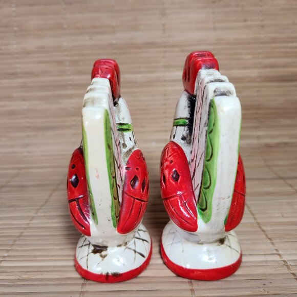 Vintage Rooster Salt and Pepper Shakers Made in Japan Country Farmhouse Cottage - Picture 6 of 8